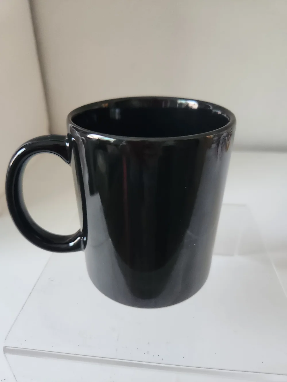 Gangsta Wrapper Black Ceramic Mug - Bold White Text 12 Oz